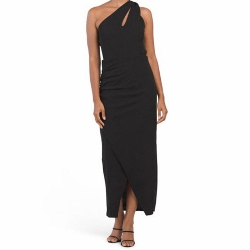 NWT Rachel Rachel Roy Black One Shoulder Dress